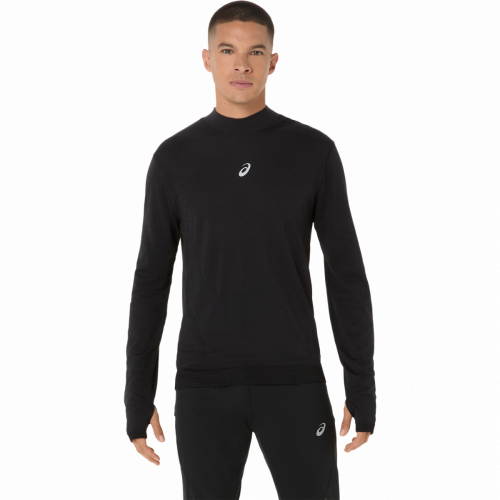 Лонгслів ASICS ROAD WINTER SEAMLESS LS TOP чол. чорний M