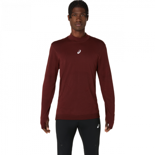 Лонгслів ASICS ROAD WINTER SEAMLESS LS TOP чол. бордовий S