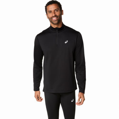 Лонгслив ASICS CORE LS 1/2 ZIP WINTER TOP муж. черный S