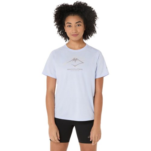 Футболка ASICS FUJITRAIL LOGO SS TOP жен. голубой XS