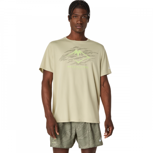 Футболка ASICS FUJITRAIL LOGO SS TOP муж. желтый XL