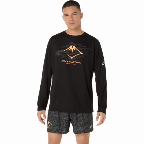Лонгслив ASICS FUJITRAIL LOGO LS TOP муж. черный S
