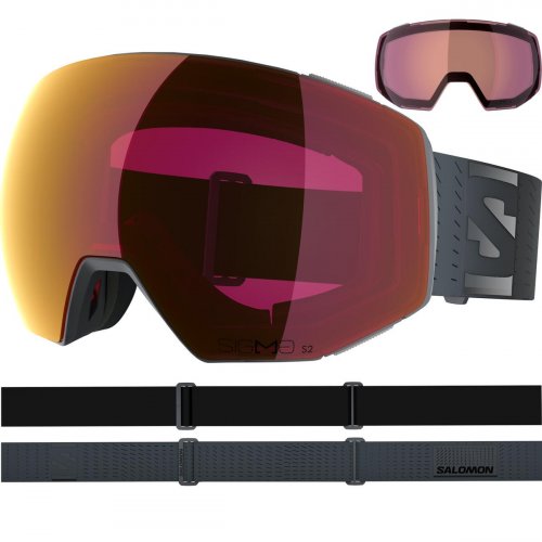 Окуляри гірськолижні Salomon RADIUM PRIME SIGMA 25-26 темно-сірий