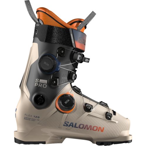 Черевики гірськолижні Salomon S/PRO SUPRA DUAL BOA 120 25-26 бежевий/чорний/помаранчевий 28-28.5