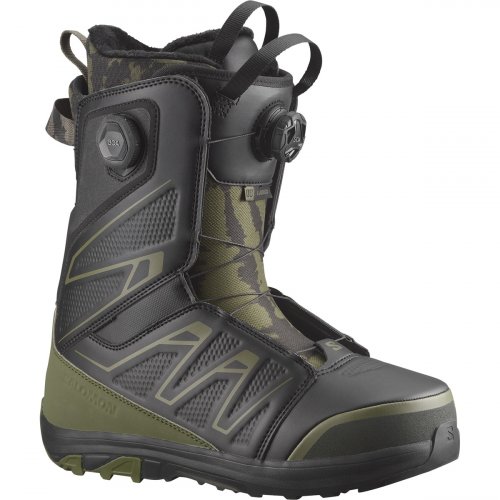 Ботинки сноубордические Salomon LAUNCH BOA SJ BOA 25-26 черный/оливковый 28.5