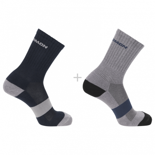 Шкарпетки Salomon EVASION CREW 2-PACK уні. синій-сірий 39/41