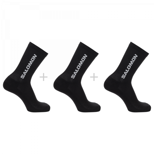 Шкарпетки Salomon EVERYDAY CREW 3-PACK уні. чорний 36/38