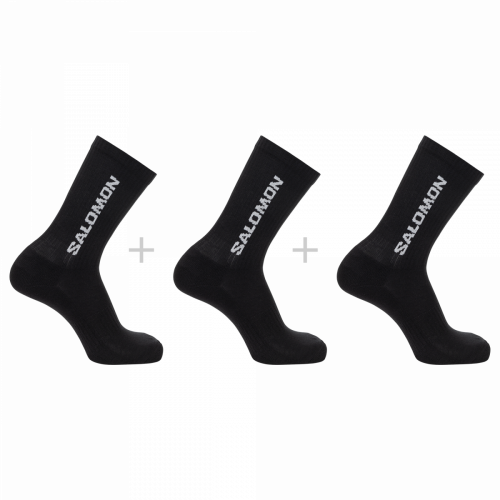 Шкарпетки Salomon EVERYDAY CREW 3-PACK уні. чорний 39/41