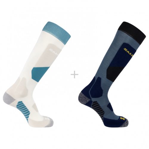 Носки г/л Salomon S/ACCESS 2-PACK уни. белый-синий 39/41 Носки г/л Salomon S/ACCESS 2-PACK уни. белый-синий 39/41