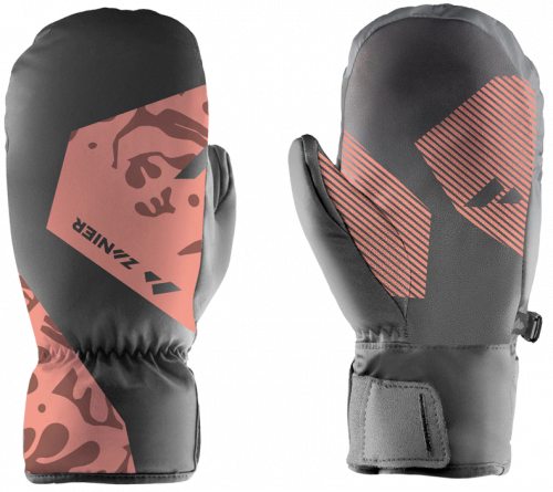 Варежки Zanier SILLIAN.STX MITTEN 2.0 JU дет. черный-бордовый 12064-4820 5,5