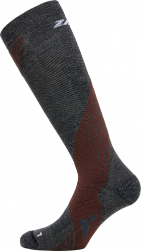 Шкарпетки Zanier ALPINE SOCKS UX уні. сірий-бордовий 57010-9269 S