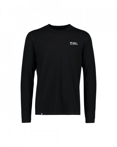 Лонгслів Mons Royale Cascade Merino Base Layer Long Sleeve чол. чорний L