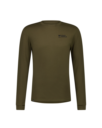 Лонгслів Mons Royale Cascade Merino Base Layer Long Sleeve чол. зелений M