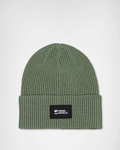 Шапка Mons Royale Bluff Merino Beanie уні. зелений OS