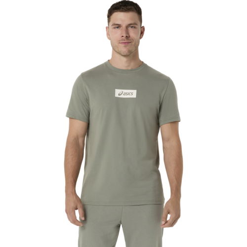 Футболка ASICS ASICS CHEST LOGO TEE муж. зеленый S