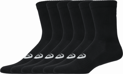 Шкарпетки (6 шт. в упаковці) ASICS 6 PACK CREW SOCK уні. чорний L