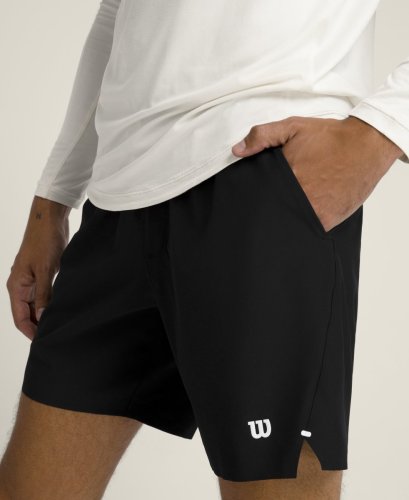 Шорты Wilson муж. TOURNAMENT SHORT V2 7" UNLINED BK чёрный SM