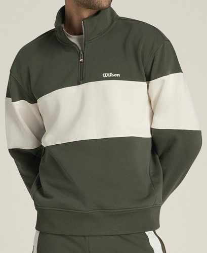 Кофта Wilson муж. PLAYSTATE HLF ZIP GRAPE LEAF хаки/белый MD