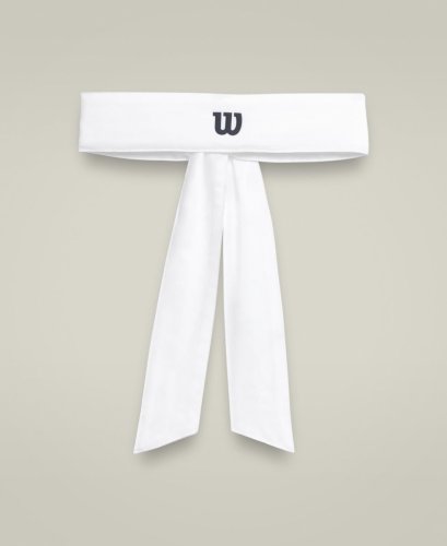 Пов'язка на голову Wilson уні. TIE HEADBAND WH білий SM/MD