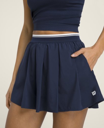 Шорты Wilson жен. VELOCITY PLEATED LINED SHORT NAVY синий XS