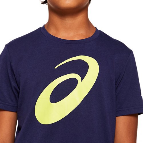 Футболка ASICS U BIG SPIRAL SS TOP дет. SS20 синий XS