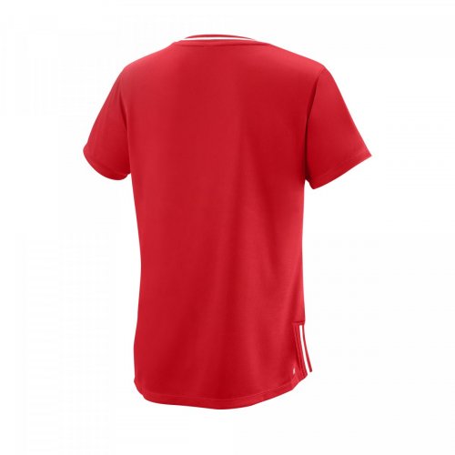 Жіноча футболка Wilson. TEAM II V-NECK червоний SM