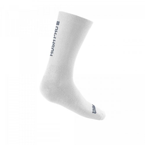 Шкарпетки Wilson чол. RUSH PRO CREW SOCK 1PR білий;сірий MD/LG