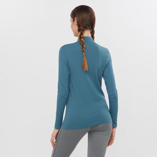 Термо реглан SALOMON SNTIAL WOOL LS TOP W жен. зеленый M
