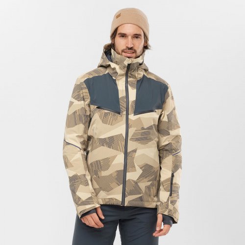 Куртка г/л SALOMON BRILLIANT JKT M муж. хаки S