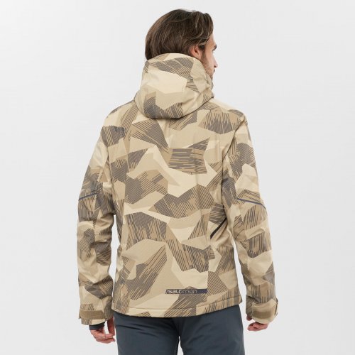 Куртка г/л SALOMON BRILLIANT JKT M муж. хаки S