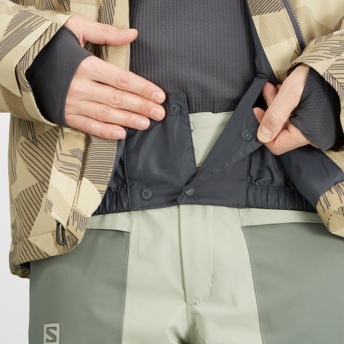 Куртка г/л SALOMON BRILLIANT JKT M муж. хаки S