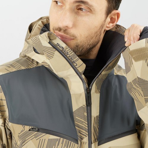 Куртка г/л SALOMON BRILLIANT JKT M муж. хаки S