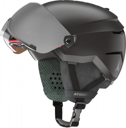 Шолом гірськолижний Atomic SAVOR VISOR JR 22-23 чорний XS 48-52