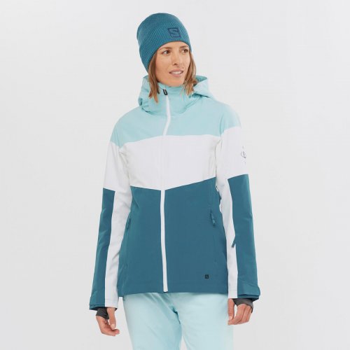 Куртка г/л SALOMON SLALOM JKT W жен. голубой M