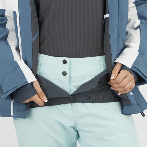 Куртка г/л SALOMON SLALOM JKT W жен. голубой M