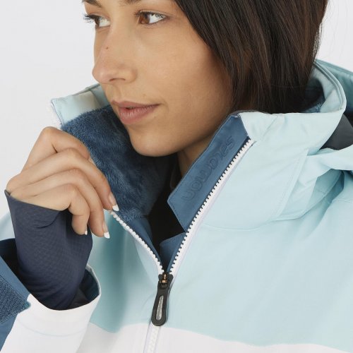 Куртка г/л SALOMON SLALOM JKT W жен. голубой M