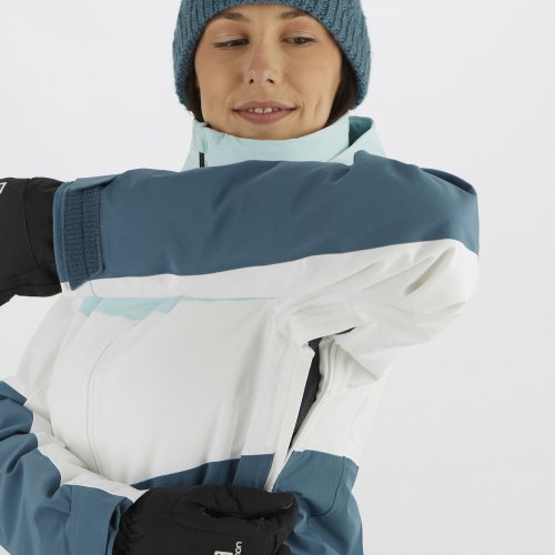 Куртка г/л SALOMON SLALOM JKT W жен. голубой M