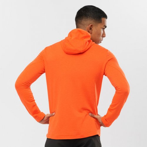 Кофта SALOMON OUTLINE FZ HOODIE M муж. оранжевый S