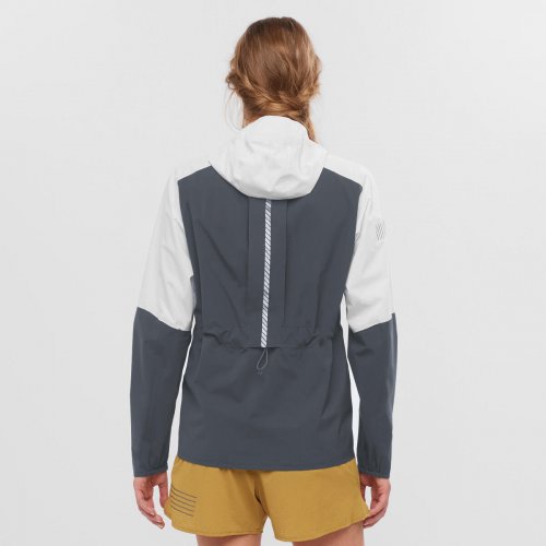 Куртка біг SALOMON BONATTI TRAIL WP JKT W жін. сірий/білий S