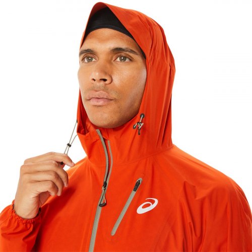 Куртка ASICS FUJITRAIL WATERPROOF JACKET муж. оранжевый S