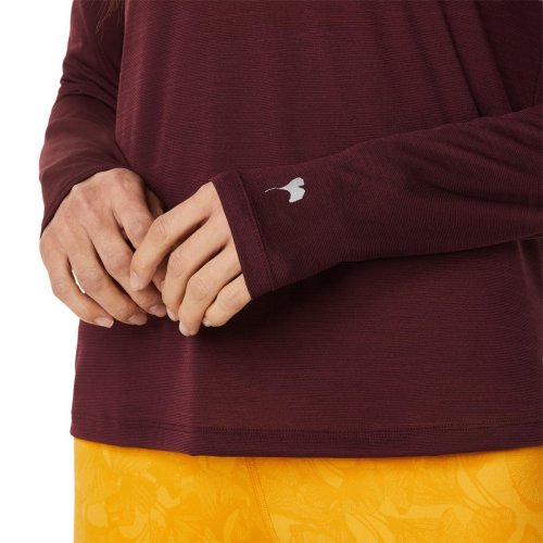 Лонгслив ASICS RUNKOYO MOCK NECK LS TOP жен. красный XS