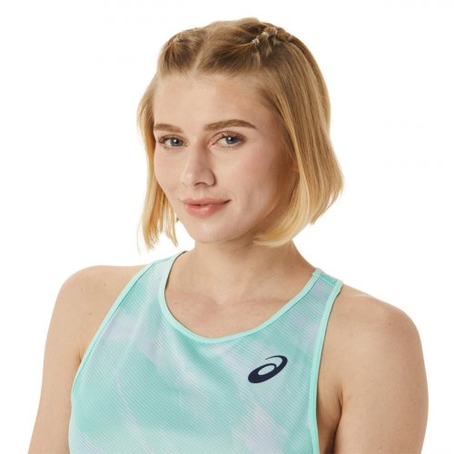 Майка ASICS WOMEN MATCH GRAPHIC TANK жін. блакитний L