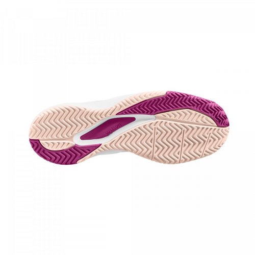 Кроссовки Wilson жен. RUSH PRO ACE SCALLOPSHEL/WH/PINK розовый/белый 8