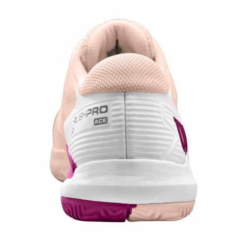 Кроссовки Wilson жен. RUSH PRO ACE SCALLOPSHEL/WH/PINK розовый/белый 8