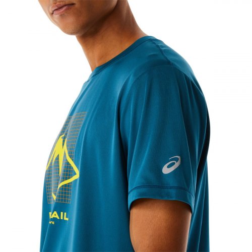 Футболка ASICS FUJITRAIL LOGO SS TOP чол. синій S