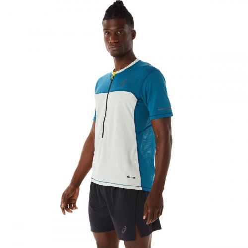 Футболка ASICS FUJITRAIL SS TOP муж. синий S
