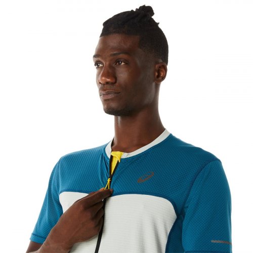 Футболка ASICS FUJITRAIL SS TOP муж. синий S
