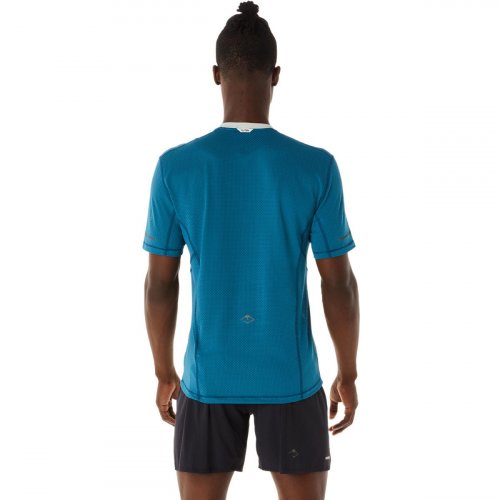 Футболка ASICS FUJITRAIL SS TOP муж. синий S