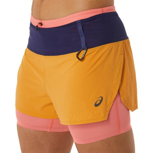 Шорты ASICS FUJITRAIL 2-N-1 SHORT жен. желтый XS