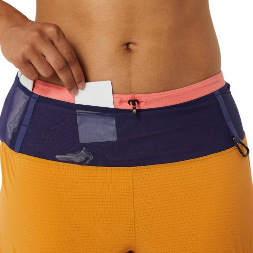 Шорты ASICS FUJITRAIL 2-N-1 SHORT жен. желтый XS